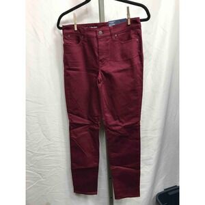 Talbots Flawless Slim Ankle Pants Burgundy Size 2